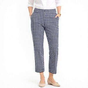 J.Crew Preppy Light Academia Straight Leg Cropped Plaid Fun Work Pants [size 14]